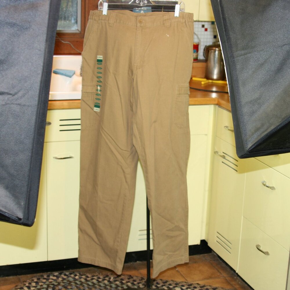 L L Bean Canvas Men's Pants NWT 38x34